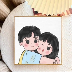 Tranh Số Hóa Cặp Đôi 30*30