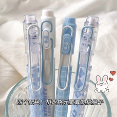 Set 4 Bút Gel Đen - Mura M8152  White &Blue