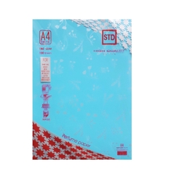 Bìa thơm A4 STD - 180gsm - xanh dương