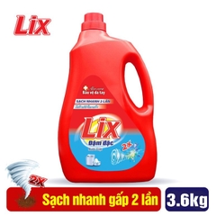 Nước giặt Lix đậm đặc chai 3.65 lít
