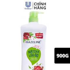 Sữa tắm Hazaline Matcha Lựu Đỏ - 900ml