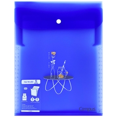 Túi Đựng File Tài Liệu 5 Ngăn - Dọc Xanh