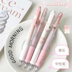 Set 4 Bút Gel Đen - Mura M8925 Eternity