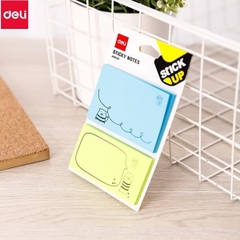 Giấy Nhắn Hình Học Sinh 4 Hình Deli EA55502
