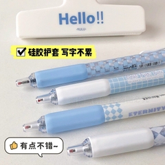 Set 4 Bút Gel Đen - Mura M8152  White &Blue