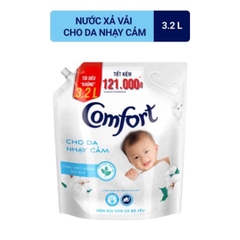 Nước xả Comfort Cho Da Nhạy Cảm - túi 3.2 lít