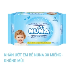 Khăn Ướt Nuna - 30 Miếng