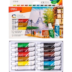 Màu Nước Deli 12 Màu EC12-12