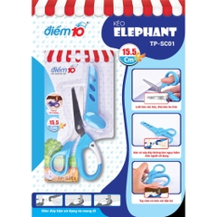 Kéo Học Sinh Có Nắp Đậy Điểm 10 Thiên Long TP-SC01