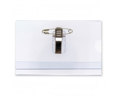 Bảng tên nhựa cứng 5,5x8,5cm có kẹp - mỏng