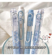 Set 4 Bút Gel Đen - Mura M8152  White &Blue