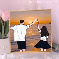 Tranh Số Hóa Cặp Đôi 30*30