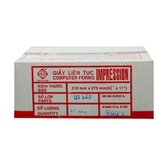 Giấy liên tục 210x279mm - chia 2