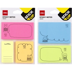 Giấy Nhắn Hình Học Sinh 4 Hình Deli EA55502