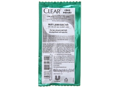 Dầu gội sạch gàu Clear mát lạnh bạc hà 5.8ml x 12 gói