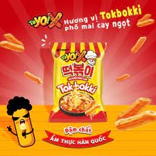 Bánh Snack Tokbokki - Vị Phô Mai Cay 28g