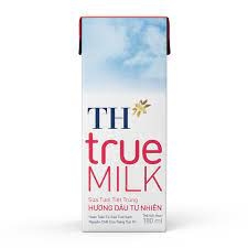 Sữa TH True Milk vị Dâu - 180ml