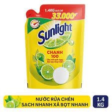 Nước Rửa Chén Sunlight Chanh Túi - 1.3L