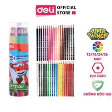Bút Chì Màu Deli EC00817 - 18 Màu