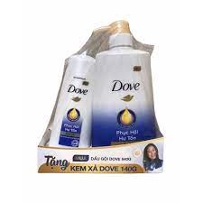 Dầu Gội Dove 640g Tặng - Phục Hồi Hư Tổn
