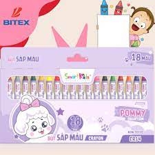 Màu Sáp 18 Màu Bitex - CR14