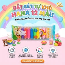 Đất Sét Tự Khô 12 Màu Hana