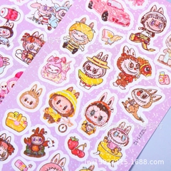 Set 3 Tấm Sticker Labubu Bling