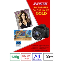 Giấy in ảnh A4 NTS 1 mặt 100 tờ
