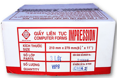 Giấy liên tục 210x279mm - chia 2
