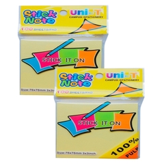 Giấy note vàng 3x3 uni - T