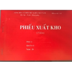 Phiếu xuất kho 3 liên 13x19cm HN