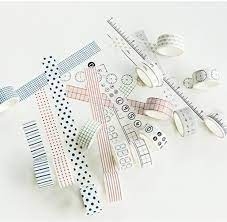 Bộ 5 Washi Tape WA01 -Trắng