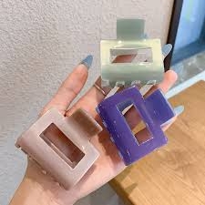 Kẹp Tóc Vuông Bóng