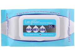 Khăn ướt cồn Letgreen 50 tờ