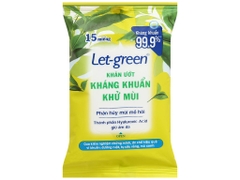 Khăn Ướt Letgreen Khử Mùi - 15 Miếng