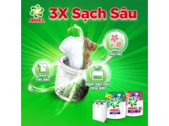 Nước giặt Ariel Matic cửa trước Sạch Khuẩn túi 3.2L