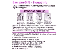 Lau sàn Gift Sweet Iris 3,8 kg tím