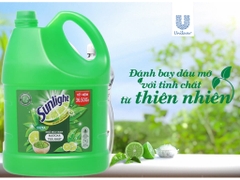 Nước rửa chén Sunlight Extra trà xanh matcha can 3.48 lít