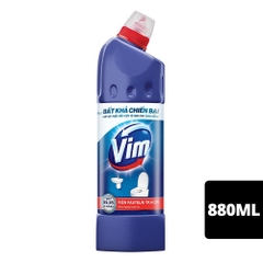 Nước tẩy bồn cầu Vim xanh biển diệt khuẩn chai 880ml