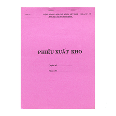 Phiếu xuất kho 1 liên A4 HN