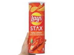 Bánh Snack Lays Stax Spicy Lobster- Hủ
