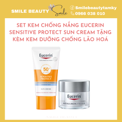 kem chống nắng Eucerin Sensitive Sun Cream da nhạy cảm tặng kèm kem chống lão hóa