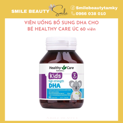 Viên bổ sung DHA cho bé 60 viên heathy care úc