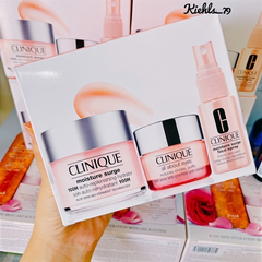 Set Kem Dưỡng Ẩm Clinique Moisture Surge 100H 3 món 125ml
