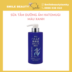 Sữa tắm Hatomugi dưỡng ẩm 600ml -màu xanh