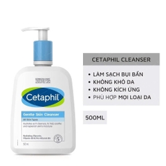 Sữa Rửa Mặt Lành Tính, Dịu Nhẹ Cetaphil