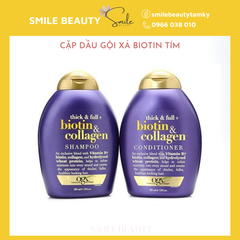 Cặp gội xả Biotin Collagen 385ml (TÍM)