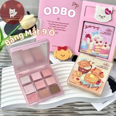 Bảng Phấn Mắt 9 Ô Odbo Kitten Day & Puppy Day Mèo & Cún Con Tặng Kèm Kẹp Tóc