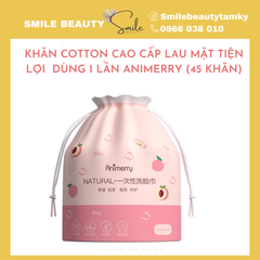 Khăn Lau Mặt Dùng 1 Lần Cotton Cao Cấp Animerry 45 khăn