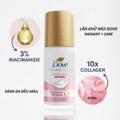 Lăn khử mùi dove 45ml tinh chất serum 3% niacinamide dưỡng da sáng